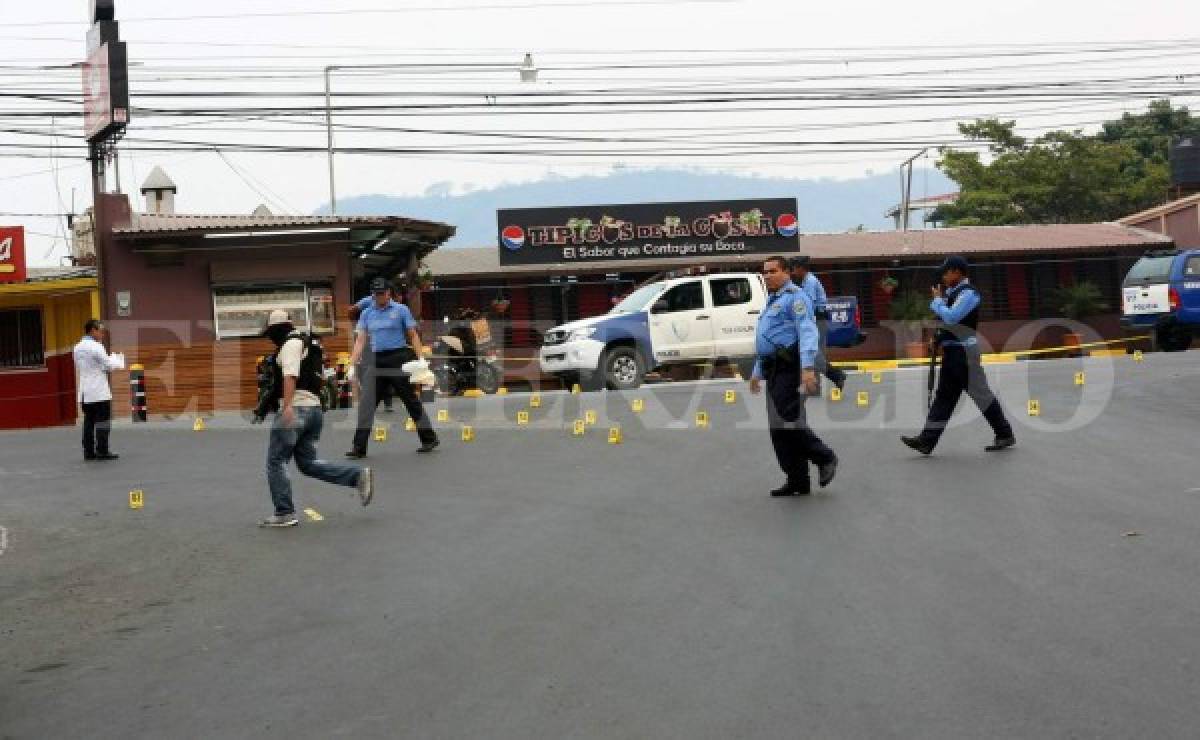 VIDEO: Así mataron a guardia y cliente en restaurante de Lomas de Toncontín