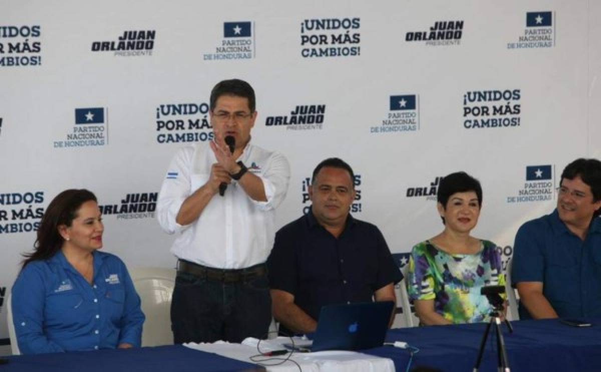 Encabezado por Juan Orlando Hernández, Partido Nacional realiza simulacro electoral