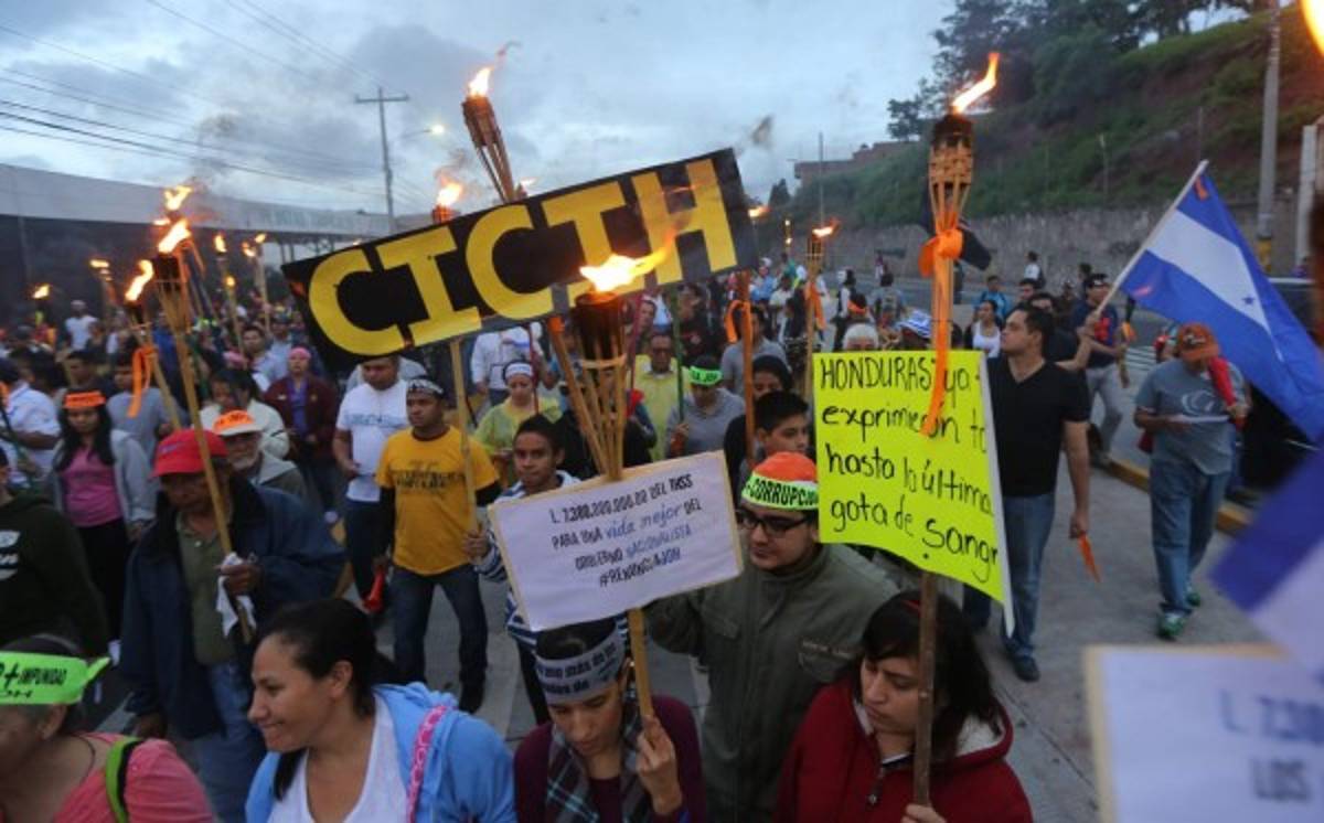 Así se vivió la Marcha de las Antorchas en Tegucigalpa