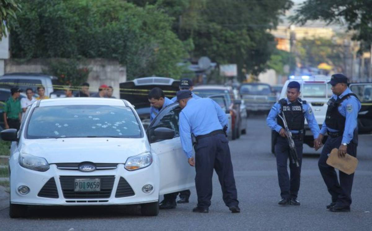 Acribillan a dos personas dentro de vehículo en San Pedro Sula