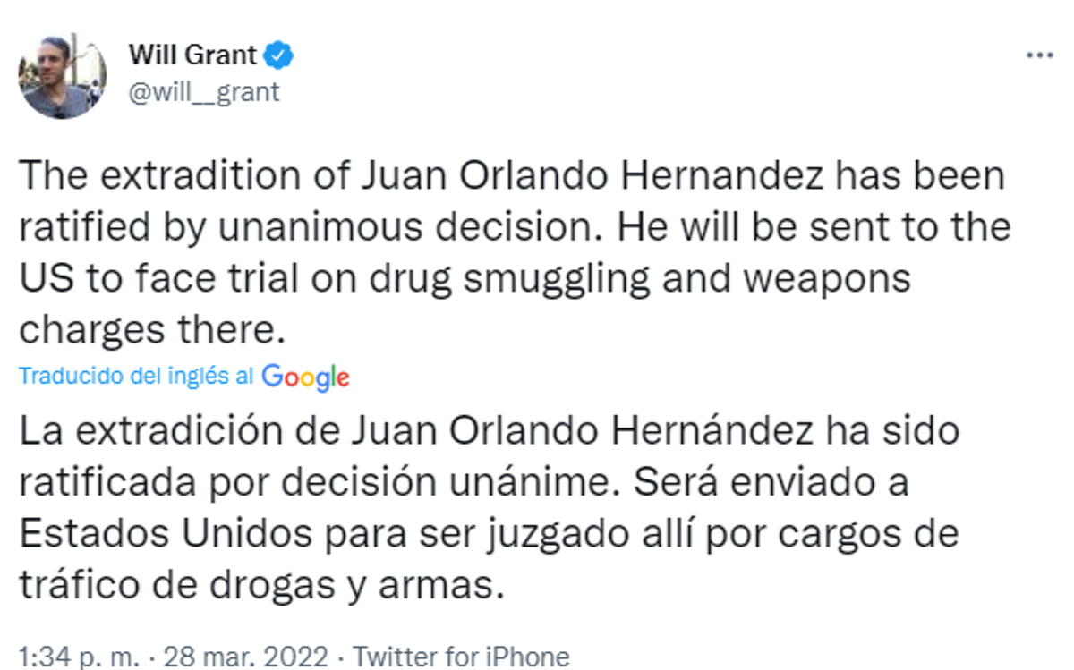 “JOH pierde su último recurso”: las reacciones en el mundo tras decisión de la Corte