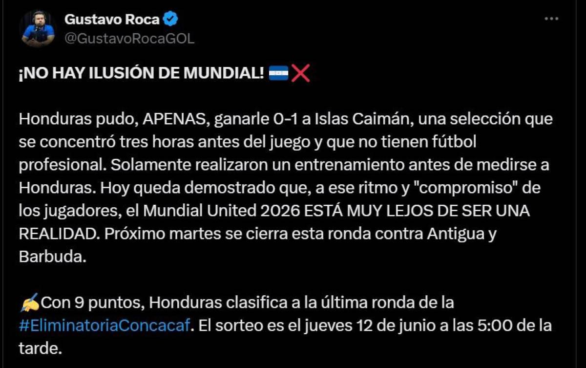 ¡No los perdonan! Así reaccionan los medios tras partido de Honduras ante Islas Caimán