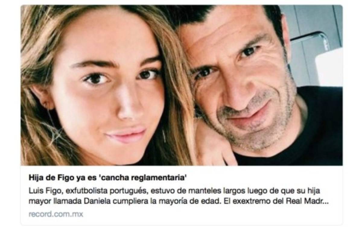 México: Diario Récord se disculpa por titular machista sobre hija de Luis Figo