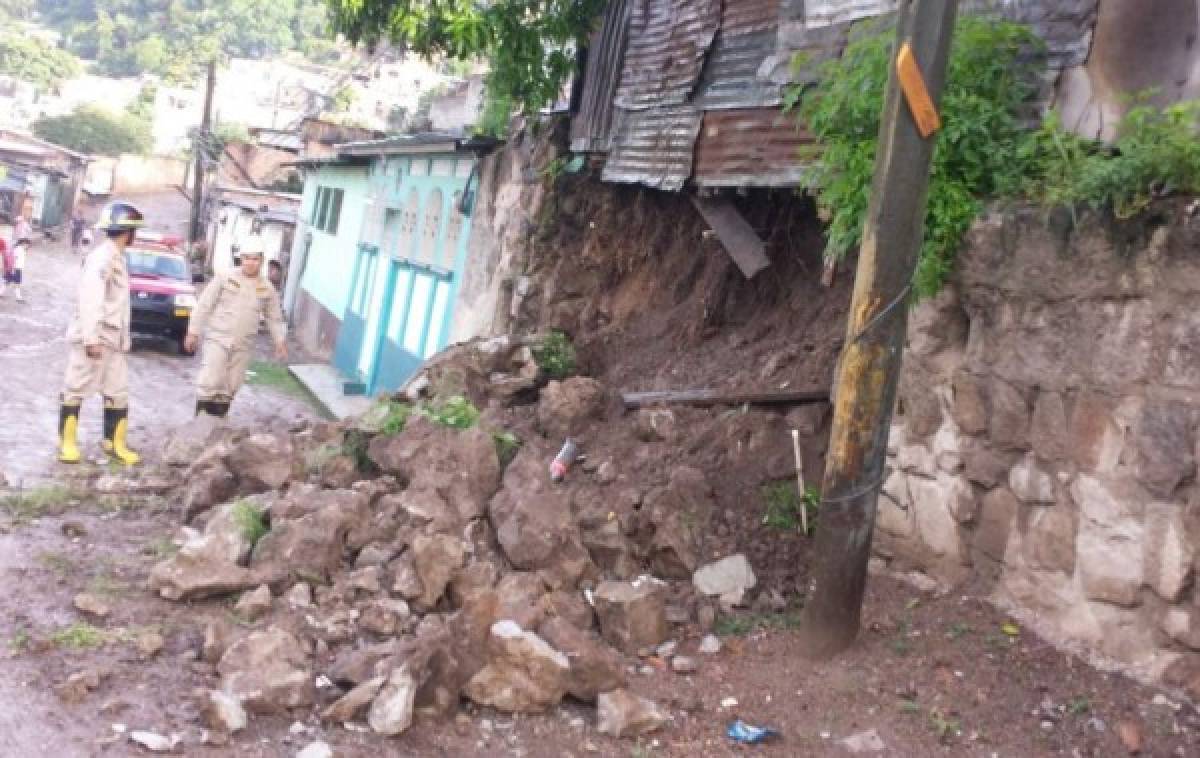 Honduras: Lluvias comienzan a dejar daños en distintos puntos del país