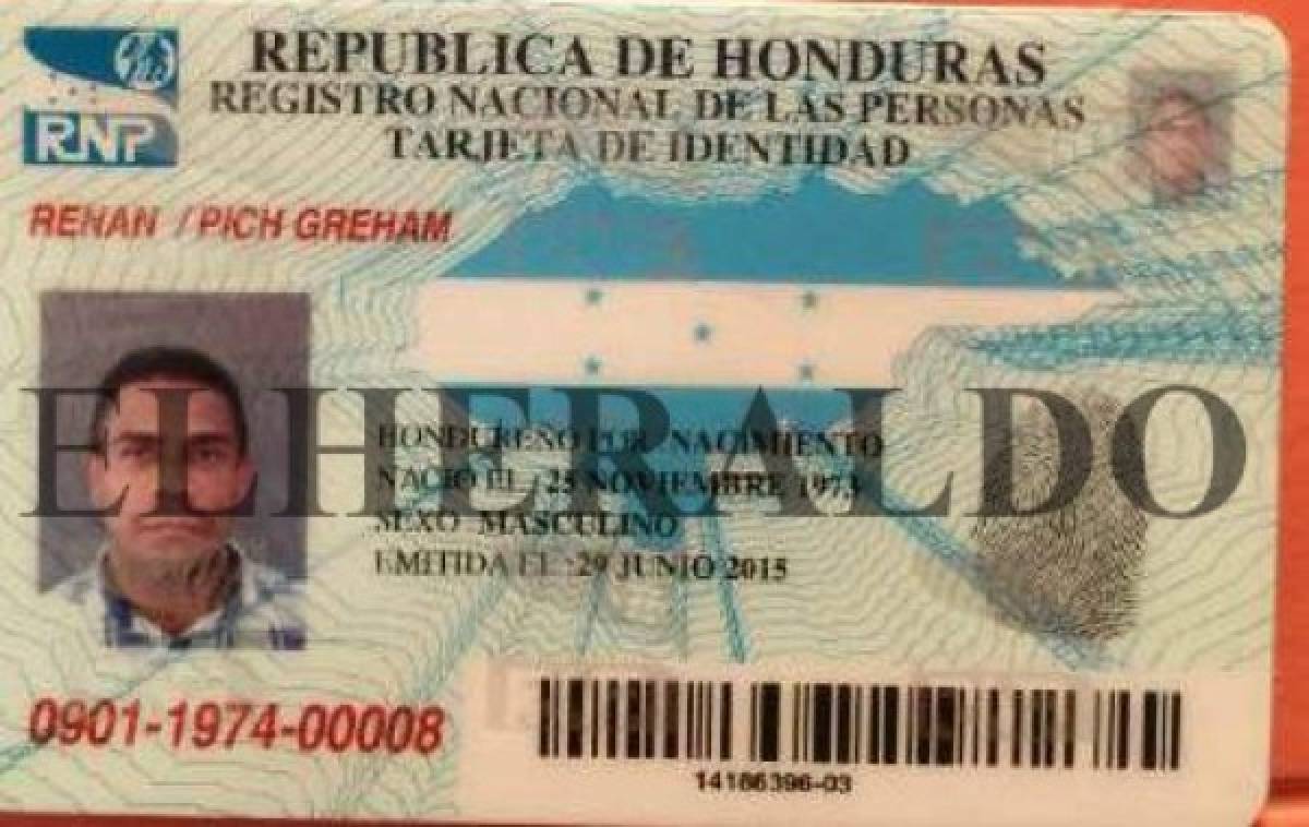 Narco colombiano tenía identidad hondureña con nombre falso