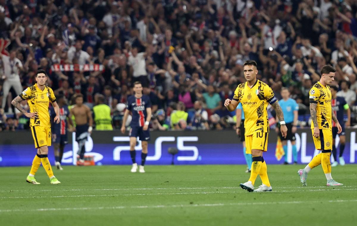 Tristeza del Inter de Milán luego de ser humillado por PSG en final de Champions League