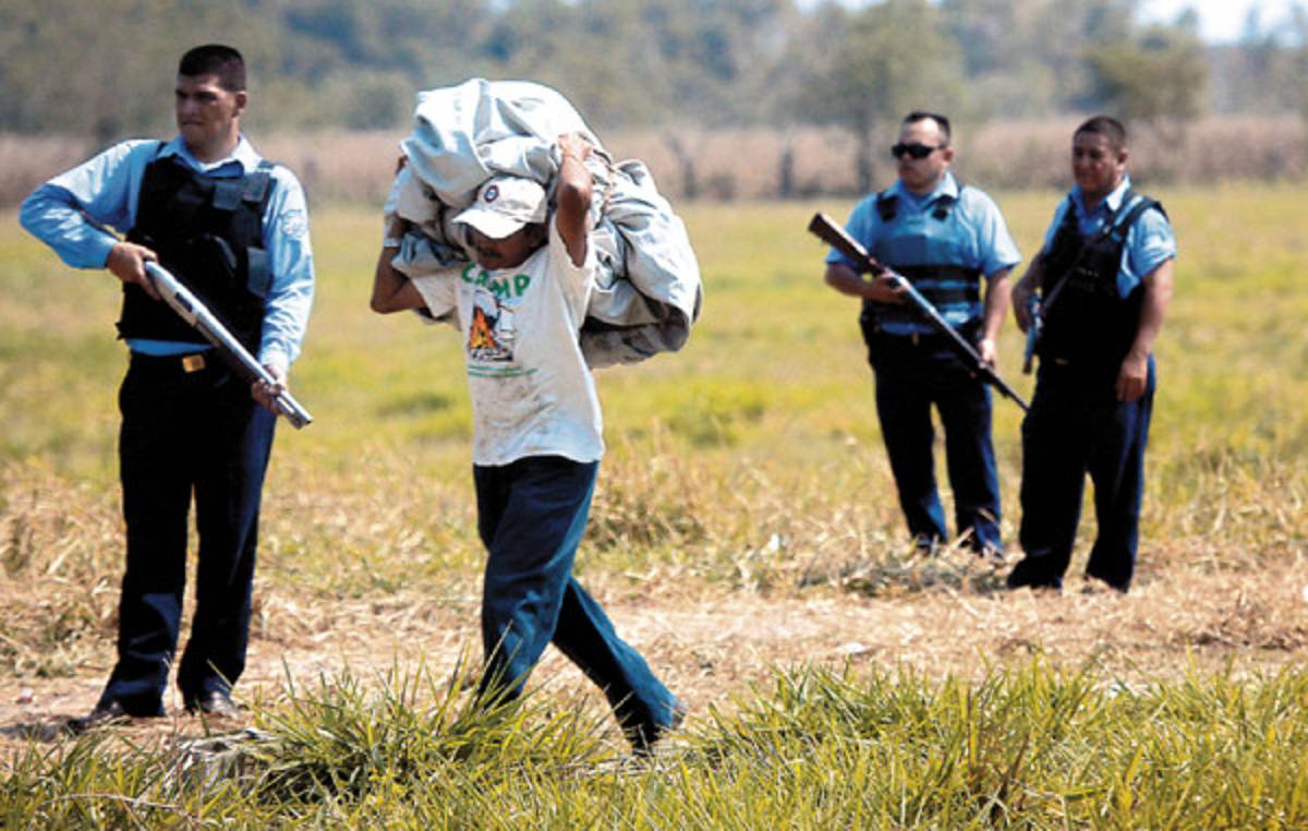 Masivas invasiones de tierras en Honduras