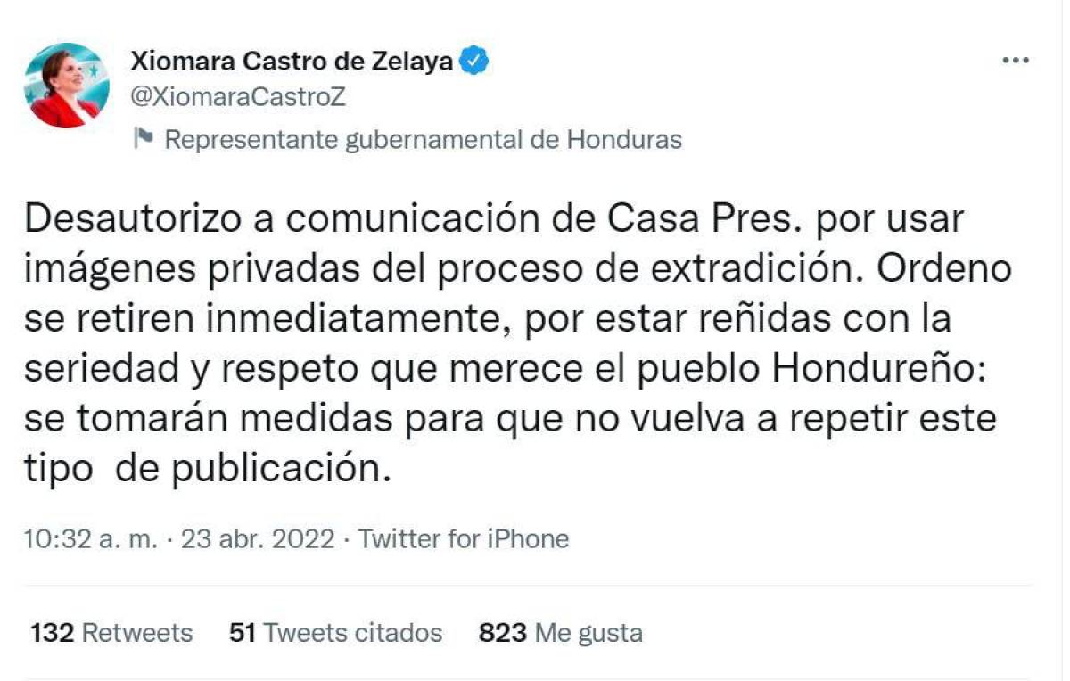 Presidenta Xiomara Castro anuncia medidas tras divulgar imágenes inéditas de la extradición de JOH