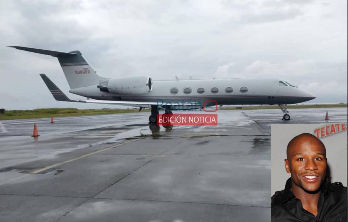 Millones en vehículos y pocos pudieron verlo: Así fue la estadía de Floyd Mayweather en Roatán