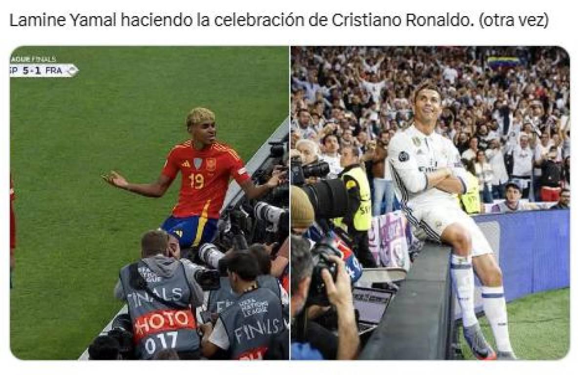 Tristeza de Mbappé, show de Lamine Yamal y la celebración a lo Cristiano Ronaldo en triunfo de España