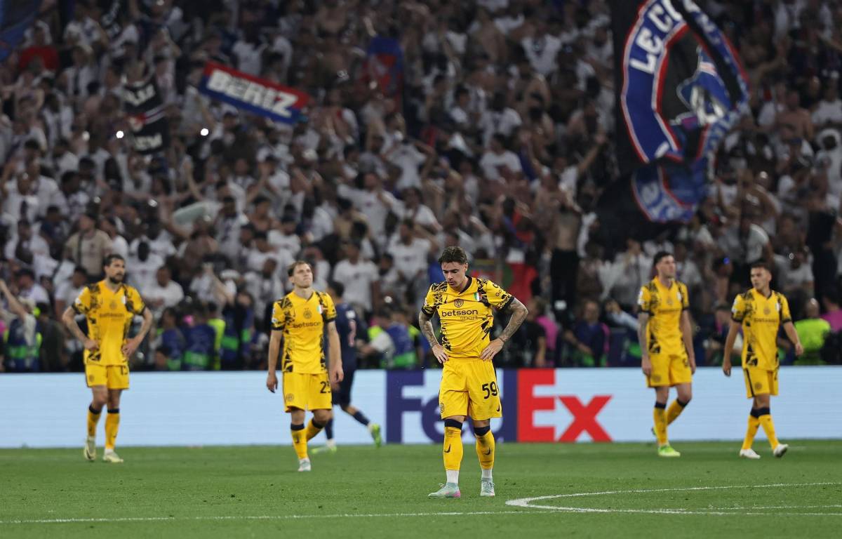 Tristeza del Inter de Milán luego de ser humillado por PSG en final de Champions League