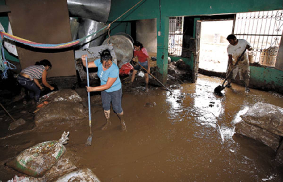 Lluvias causan desastre en La Libertad