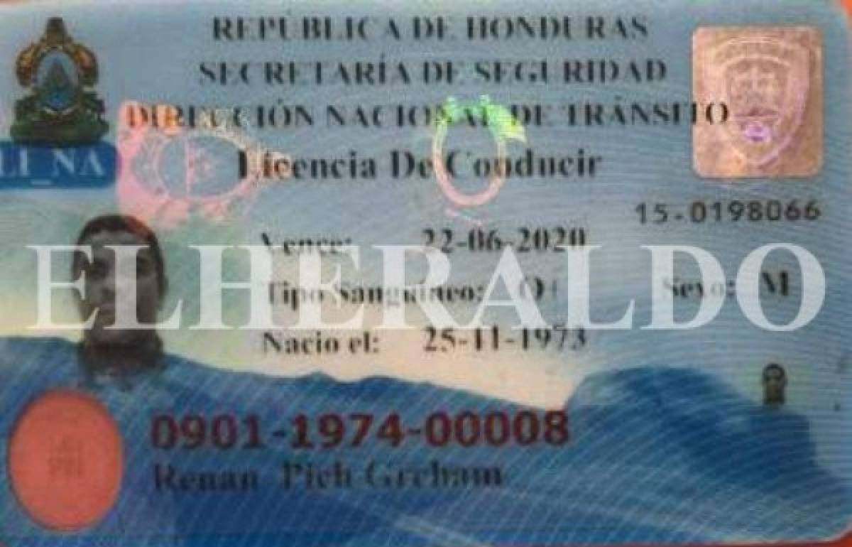 Narco colombiano tenía identidad hondureña con nombre falso