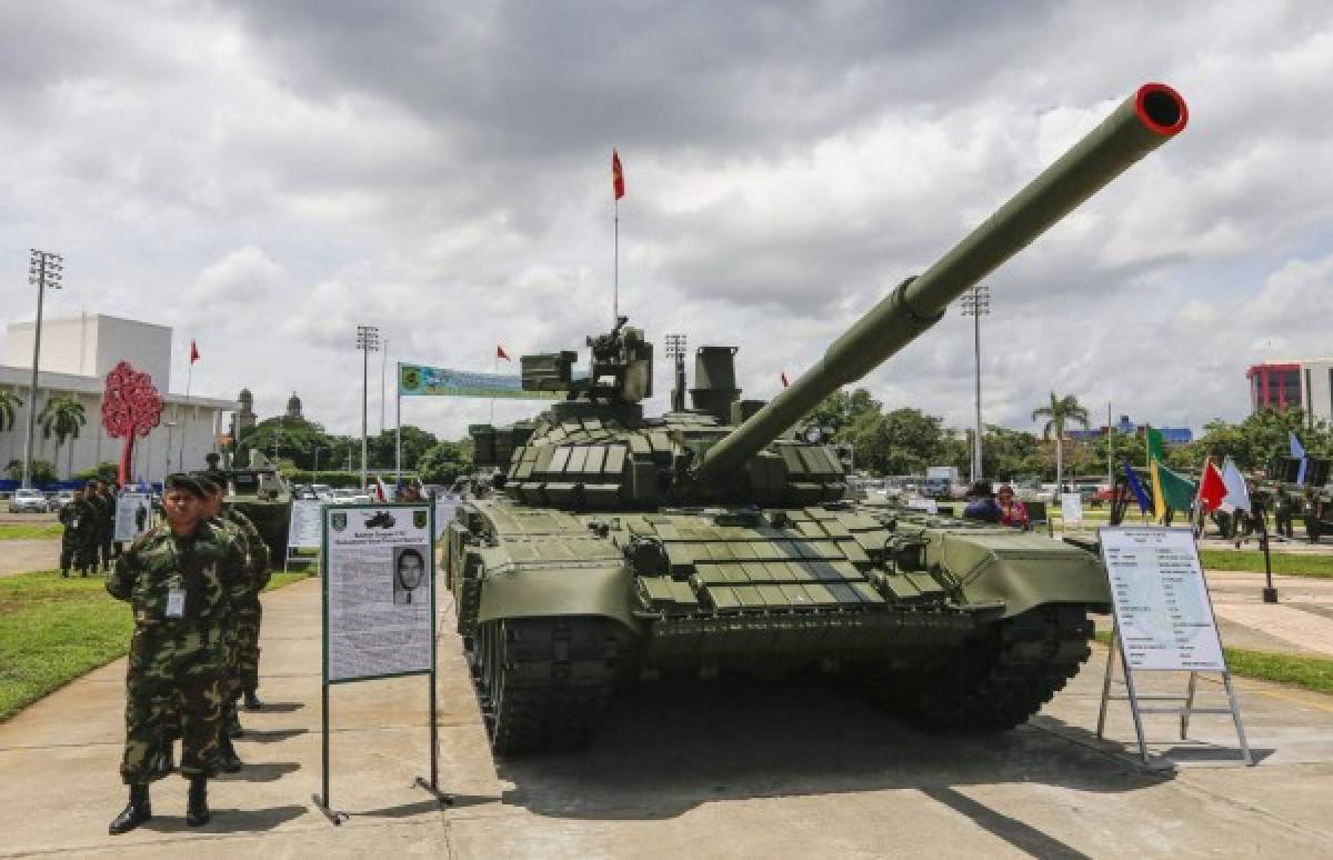 Nicaragua exhibe su flota militar rusa y estadounidense de lucha contra el crimen
