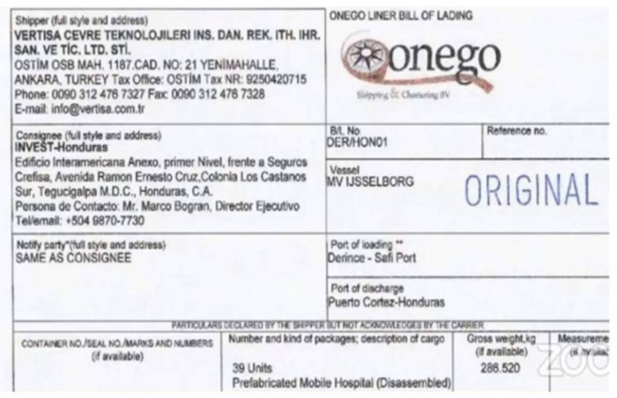 Hallamos la fábrica en Turquía: no tiene experiencia en hospitales móviles