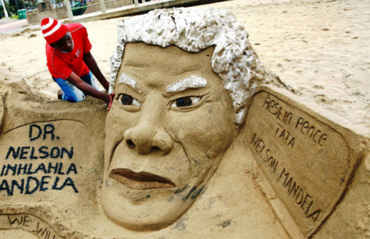 Los homenajes más creativos para Nelson Mandela