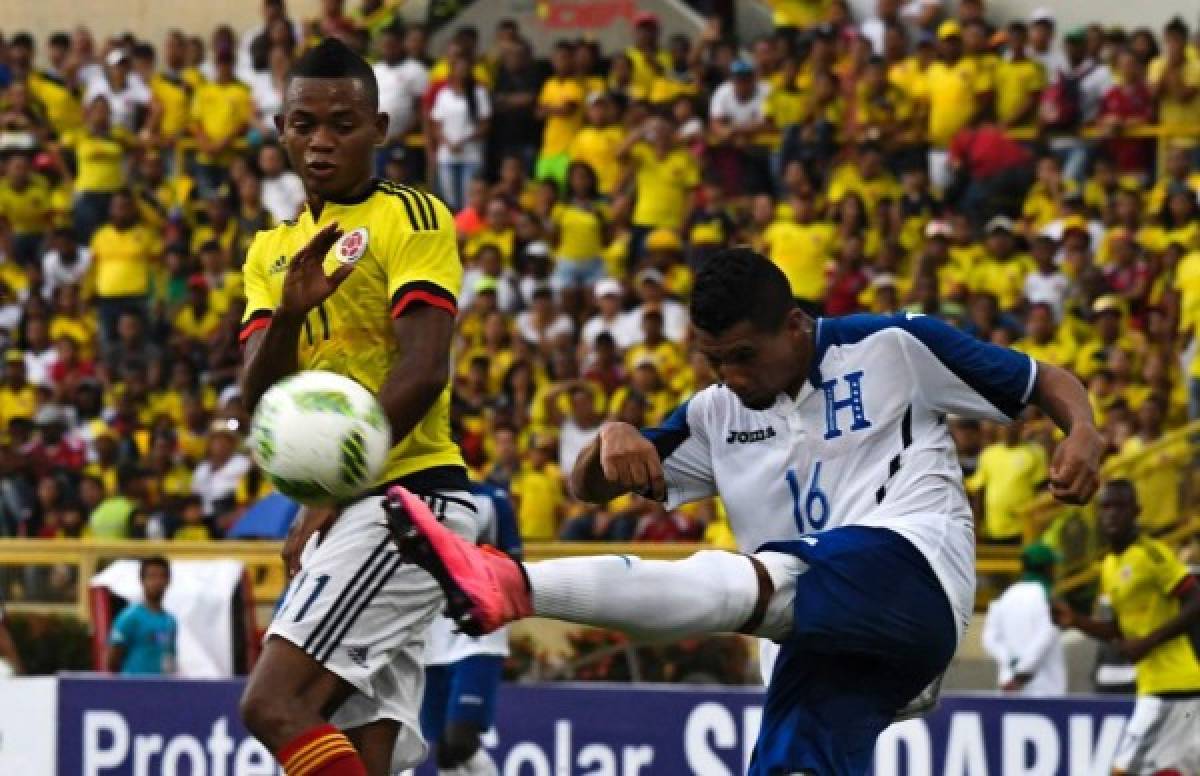 Sub 23 de Honduras cae por dos goles ante Colombia en Cartagena