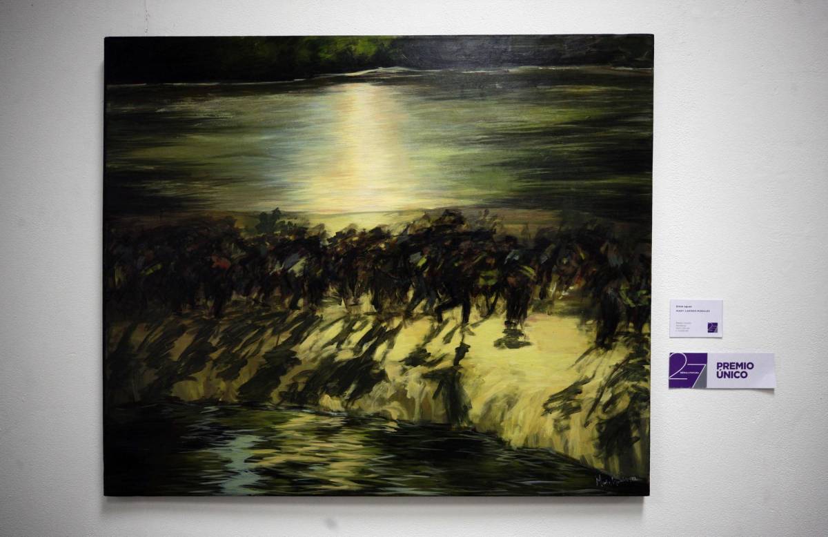 “Entre aguas” de Mary Carmen Morales gana la 27ª Bienal de Pintura del IHCI
