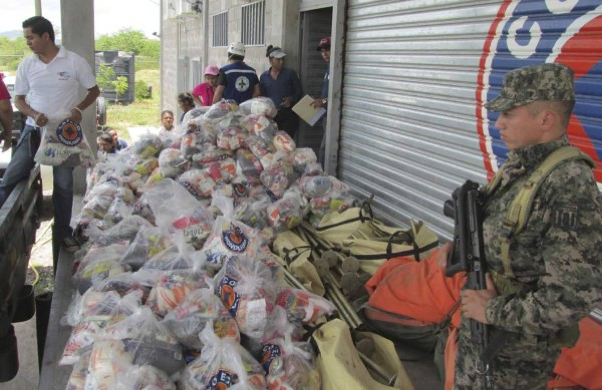 Familias de 12 comunidades de El Corpus reciben alimentos