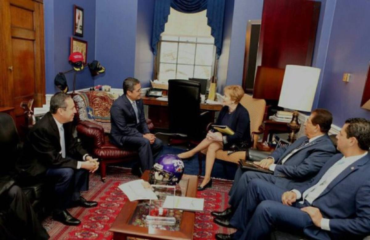 Presidente Hernández se reúne con altos funcionarios del gobierno de Trump