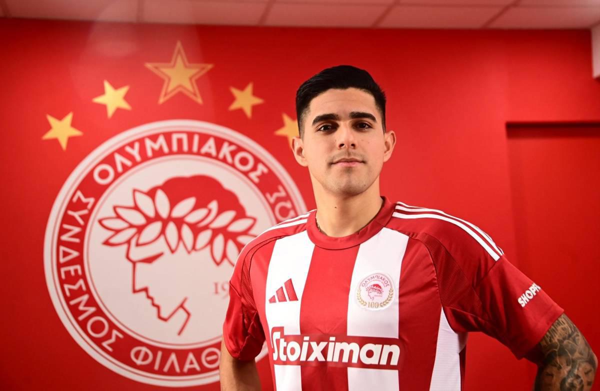 Luis Palma y la especial razón por la que usará el 50 en camisa del Olympiacos
