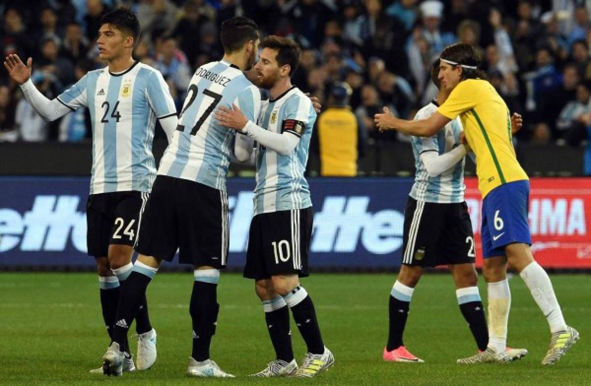 La Argentina de Messi le ganó 1-0 a Brasil en el debut de Jorge Sampaoli