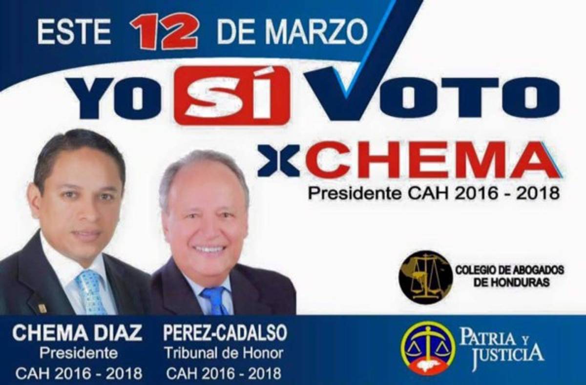 Postulantes por el frente Patria y Justicia.