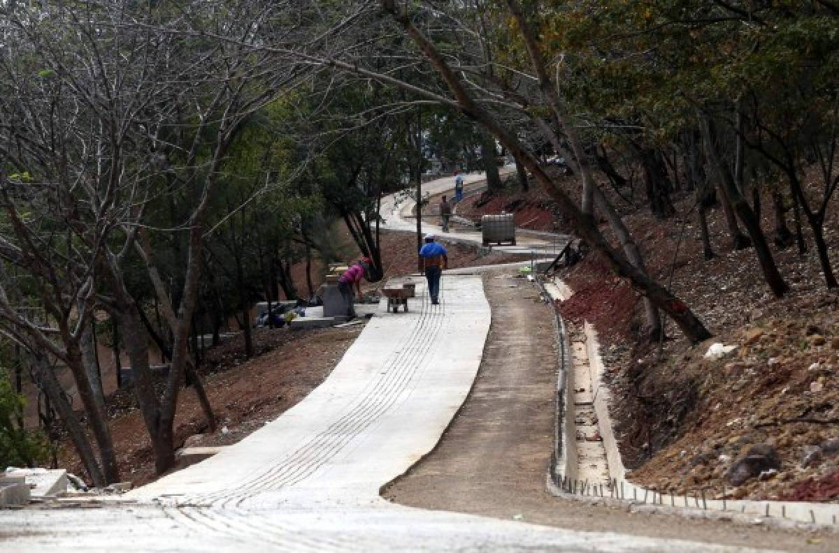Amplían obras del primer sendero en el cerro Juana Laínez