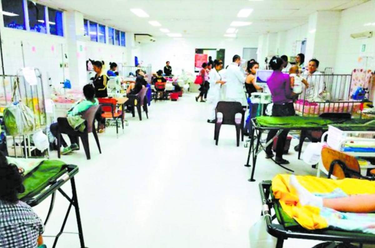 Sin espacio para niños está el Hospital Escuela