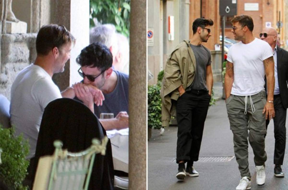 Ricky Martin sigue disfrutando de su nuevo romance en Italia