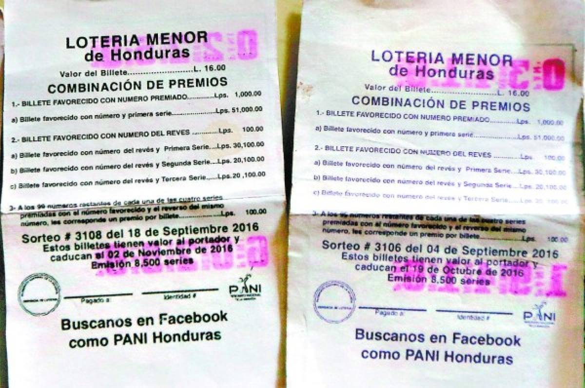Antes de que se creara una “ventanilla especial” para venta de lotería, se informaba el número de pliegos por sorteo, ahora no. (Foto: El Heraldo Honduras)
