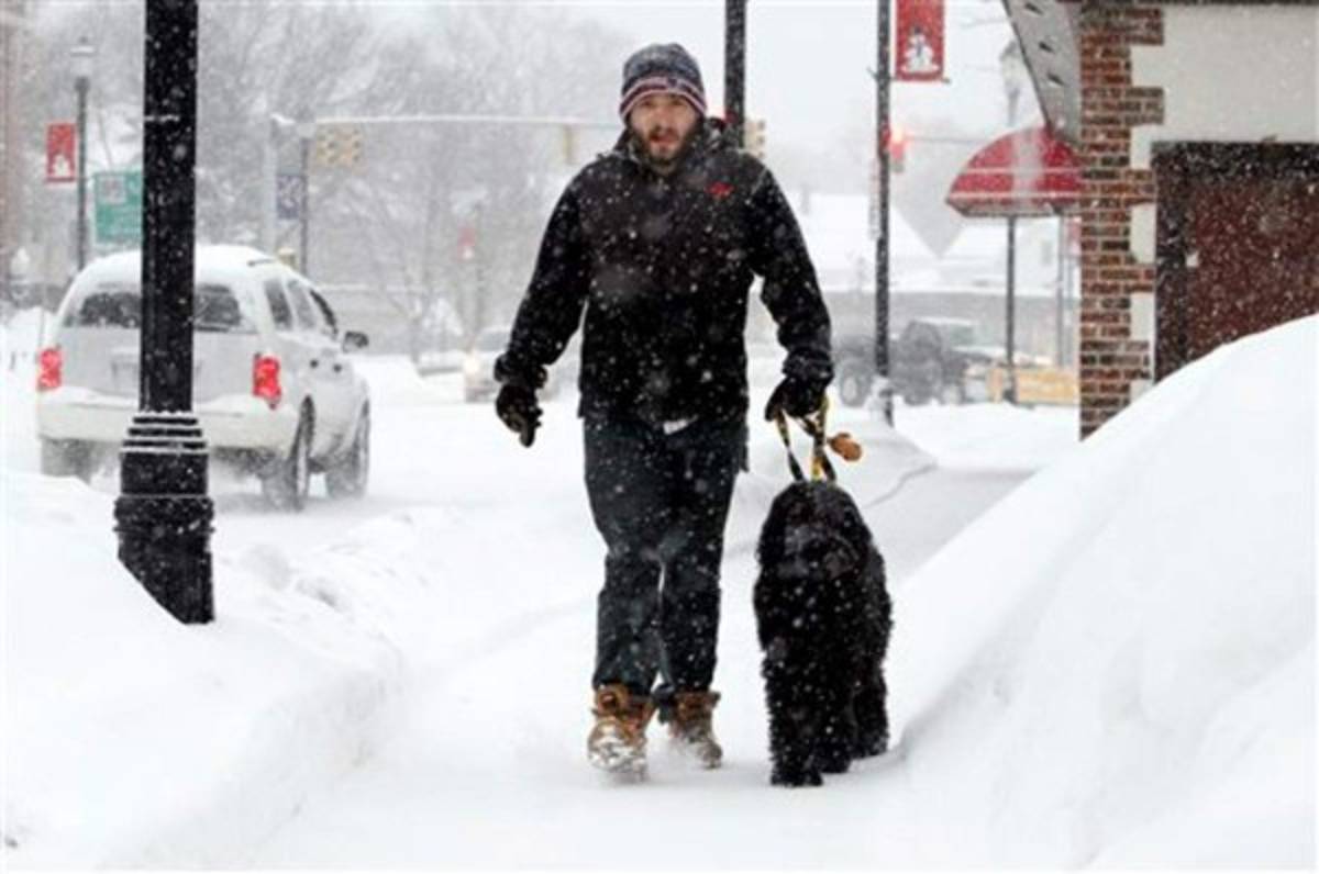 Fuertes nevadas en Nueva Inglaterra y partes de Nueva York