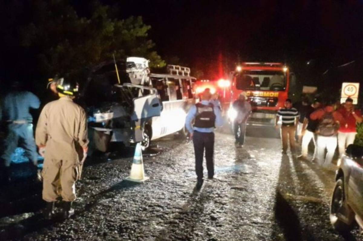 Un muerto y cuatro heridos tras fatal accidente en carretera de Morazán, Yoro