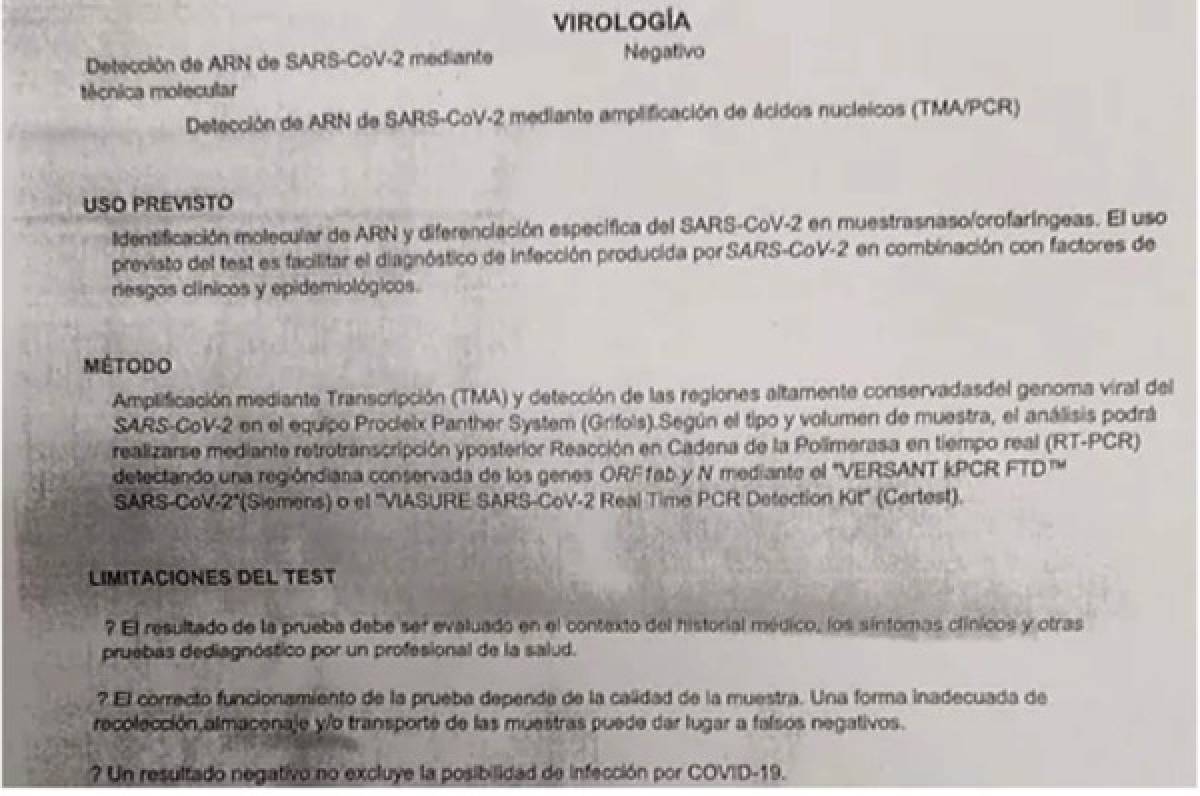Hondureña falsificaba resultados de pruebas covid-19 para venderlos en España