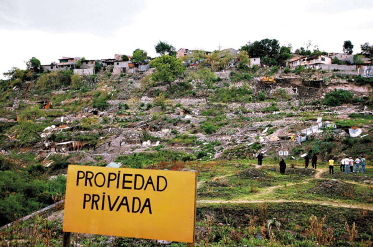 Al menos seis invasiones al año surgen en la capital de Honduras