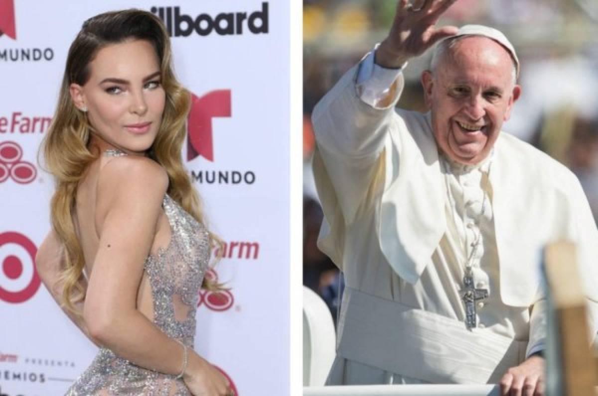 Belinda y el papa Francisco.