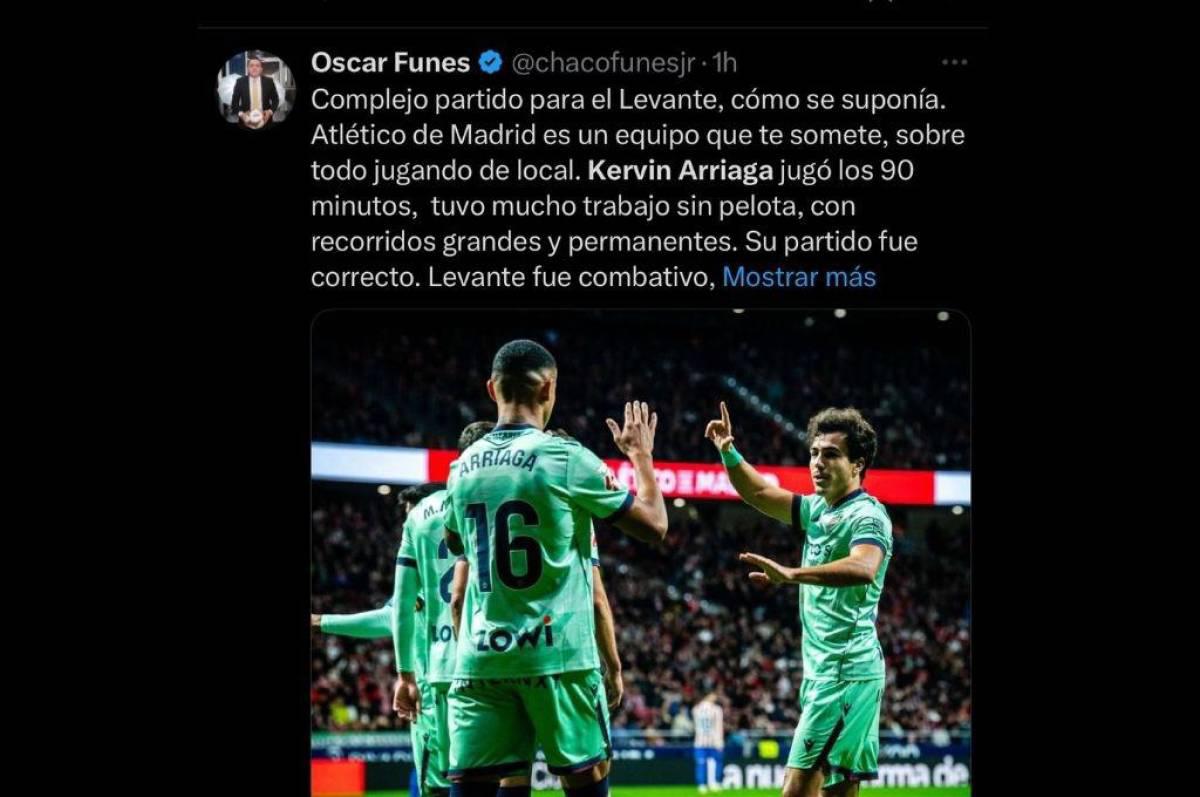 'Un jugadorazo de cojones': Lo que dicen en España sobre el catracho Kervin Arriaga