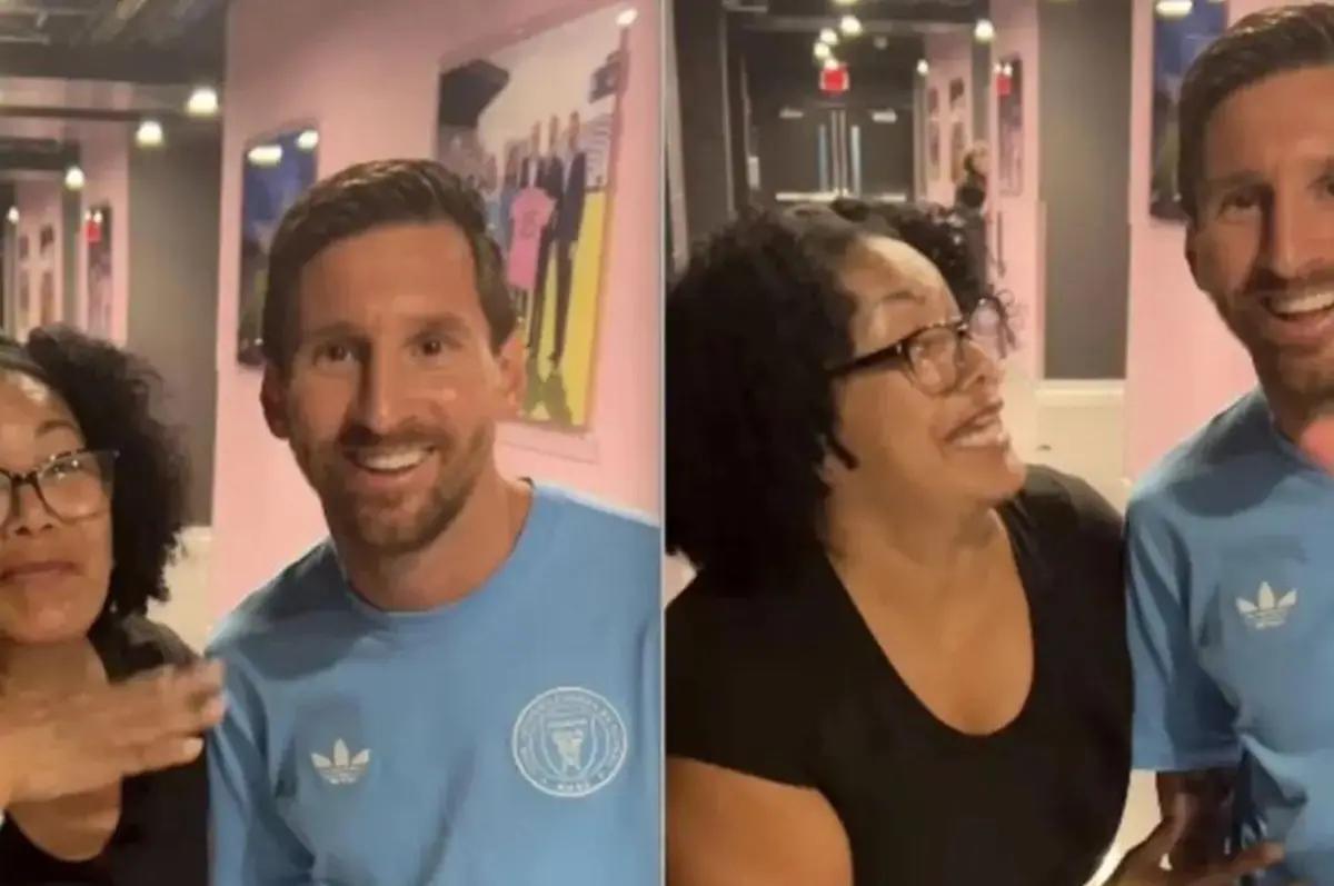 Mujer latina pierde su trabajo luego de sacarse una video con Lionel Messi