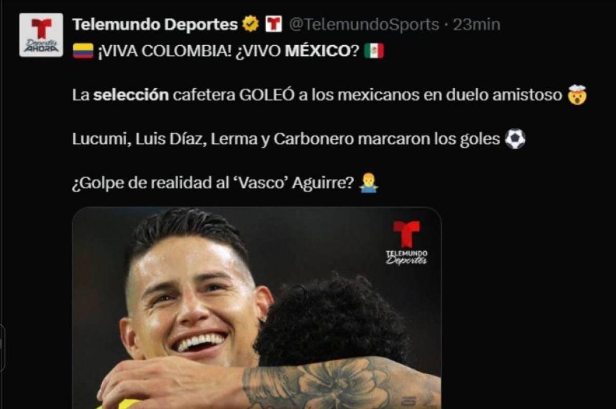 Las críticas de los medios a selección de México tras ser goleado por Colombia