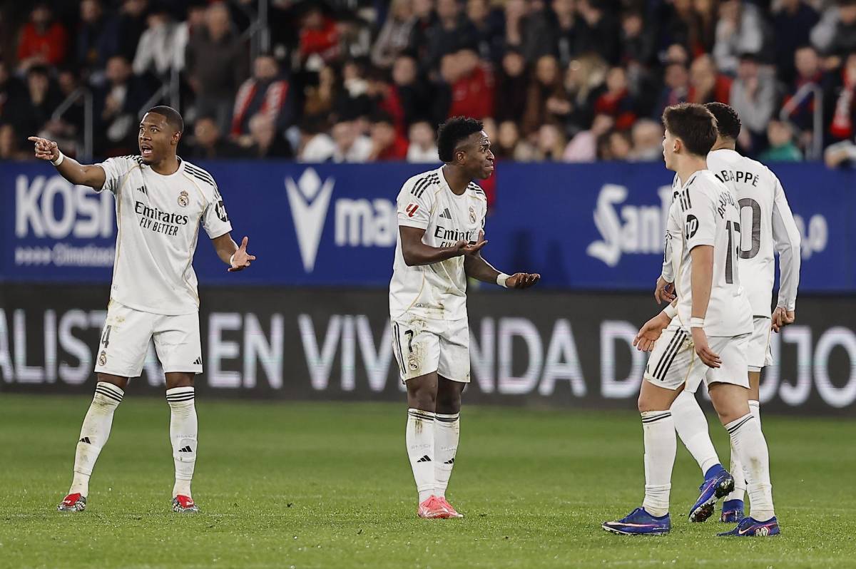 Tristeza de Mbappé y Vinícius: Así sufrió la derrota el Real Madrid ante Osasuna