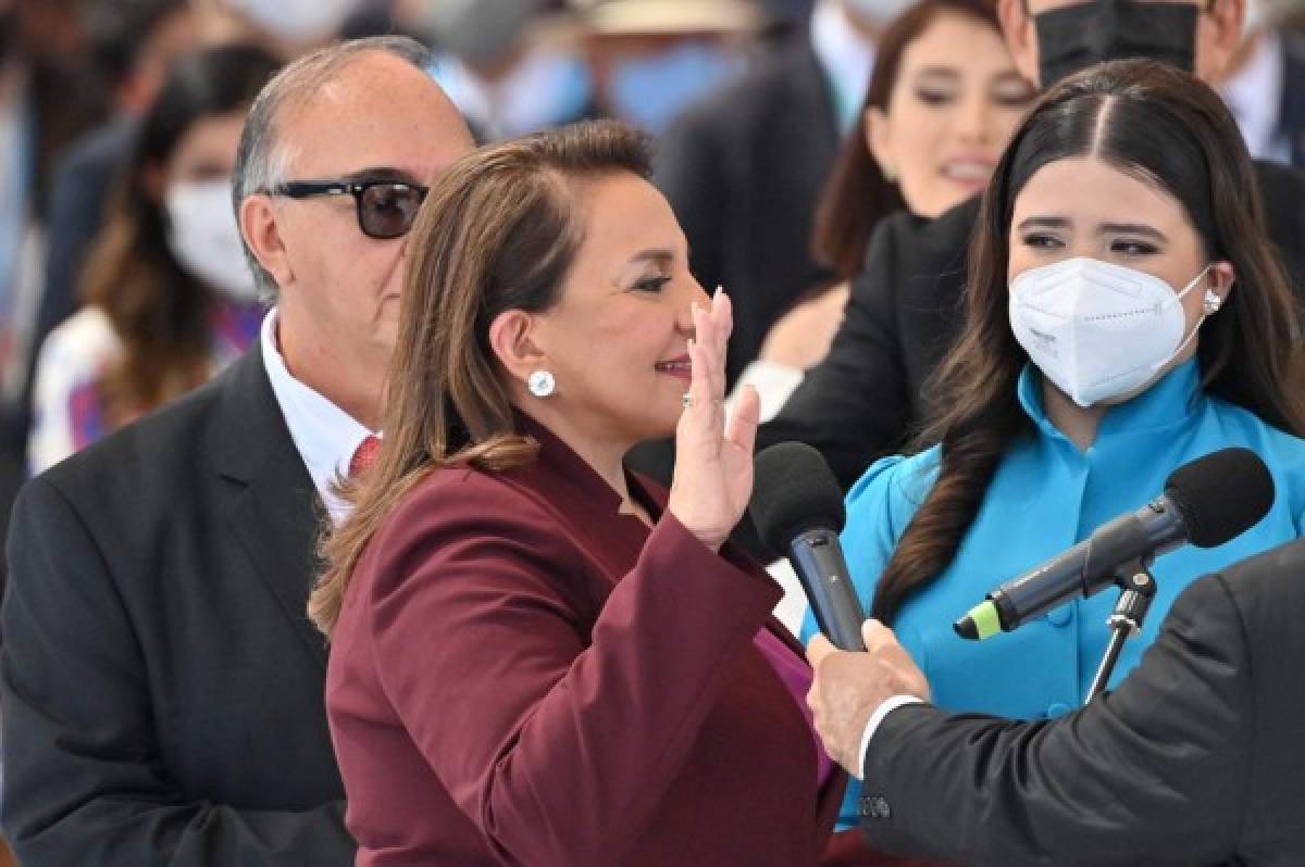 Las imágenes más emotivas de Xiomara Castro como la nueva presidenta de Honduras