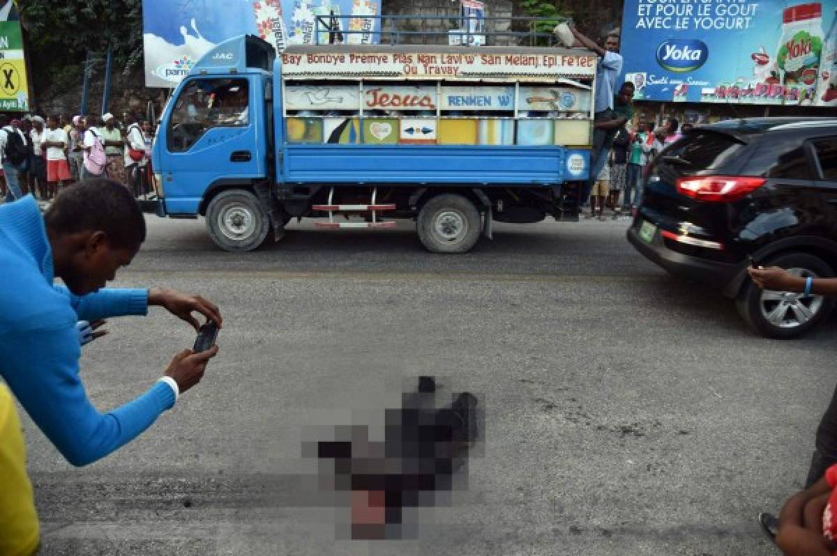 Queman vivo a presunto delincuente durante manifestación contra inseguridad en Haití   
