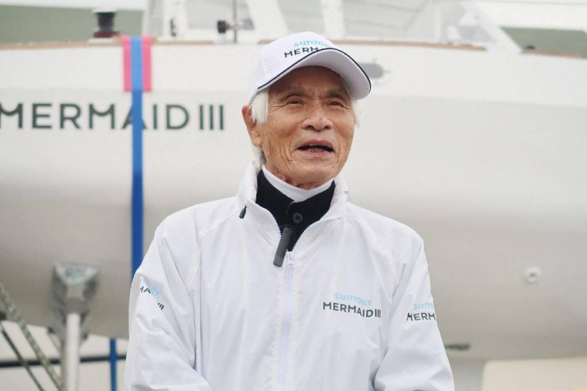 Japonés de 83 años se convierte en el hombre de más edad en navegar solo el Pacífico