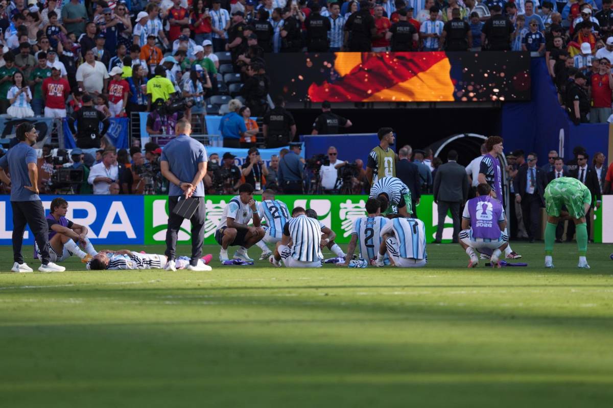 Golpes, tristeza de Messi y Argentina luego de perder la final del Mundial 2026 ante España