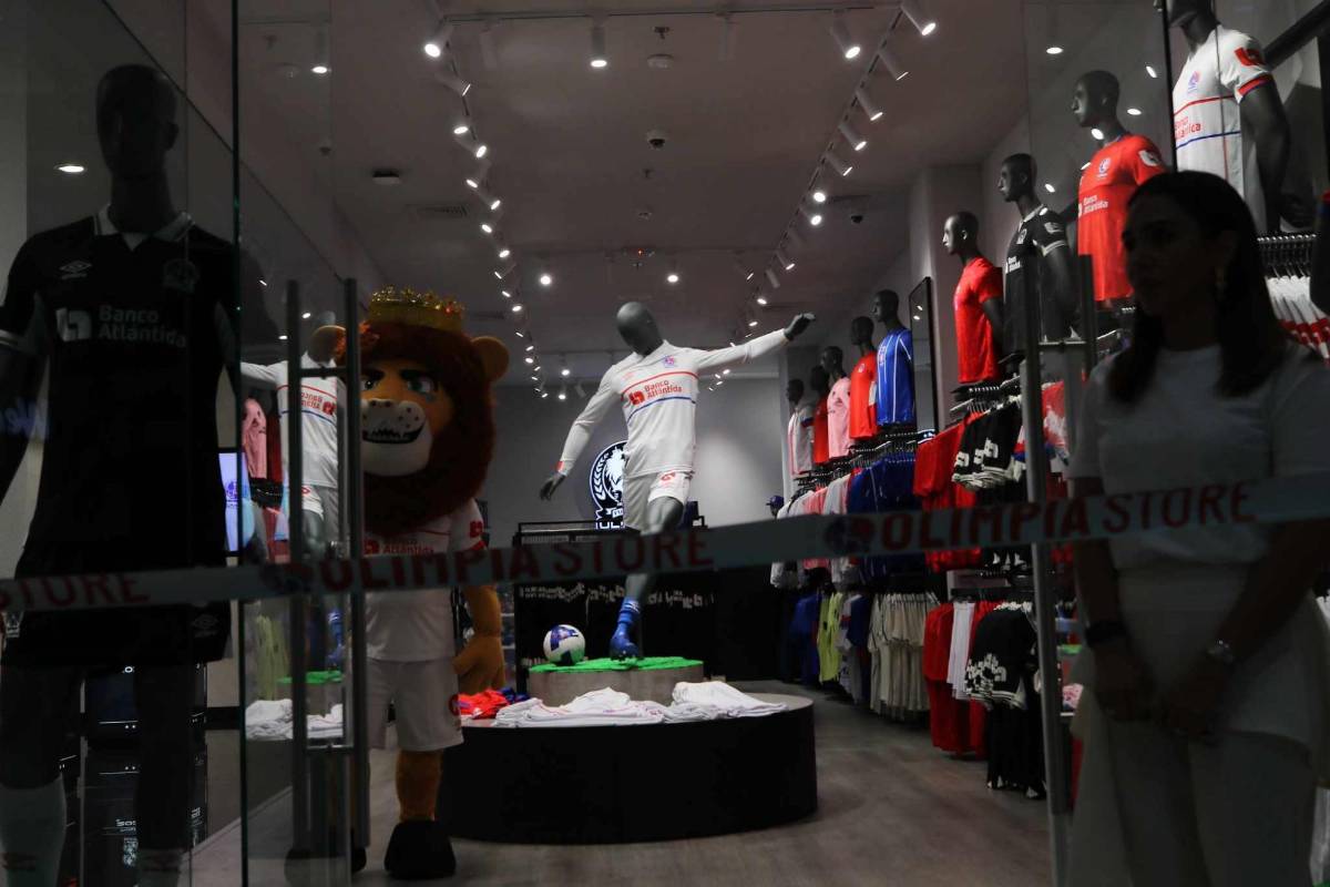 Como en Europa y Estados Unidos: Así es la nueva tienda oficial de Olimpia en Honduras