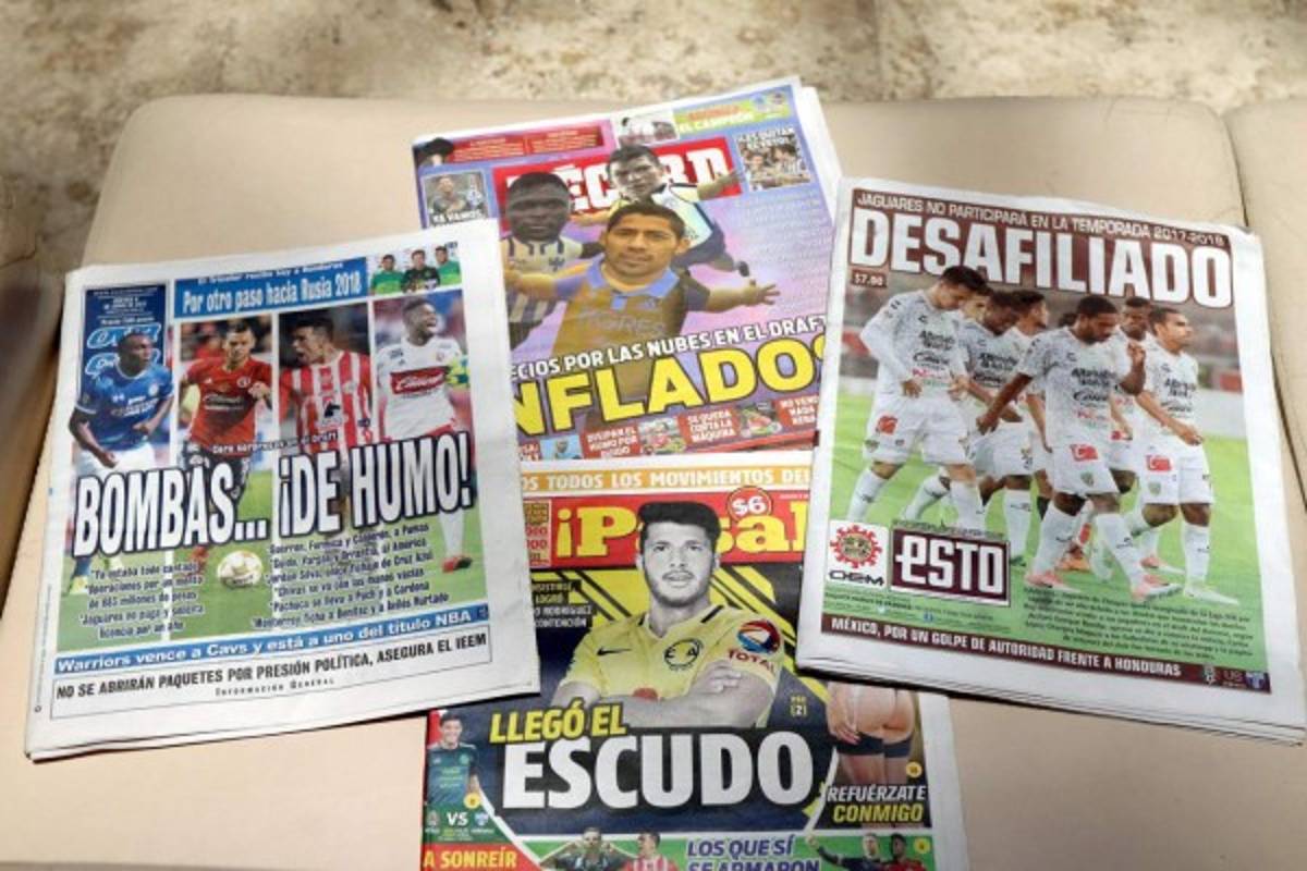 Diarios mexicanos a puro Draft; pero recuerdan el 'Aztecazo' de Honduras en 2013