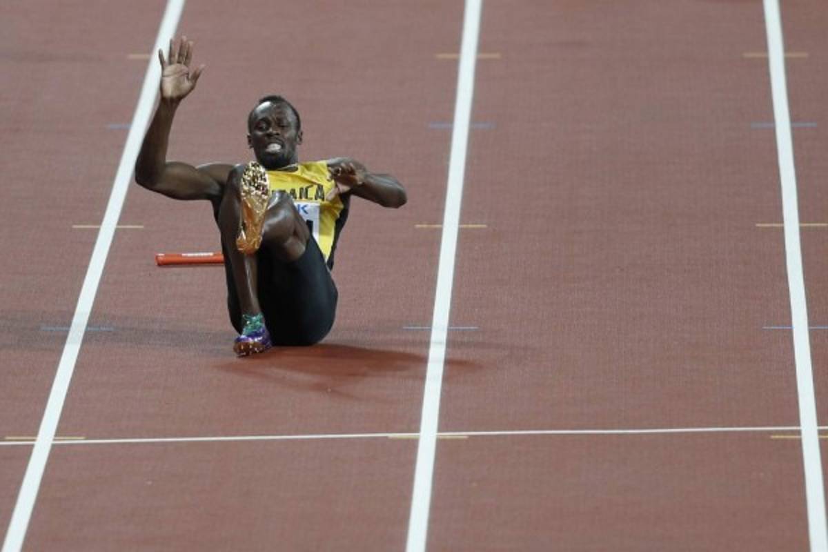 Usain Bolt se lesiona en su última carrera, Gran Bretaña gana el oro mundial en 4x100