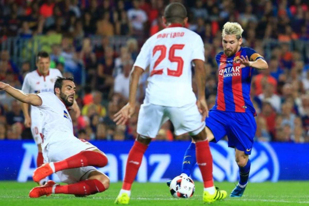 Barcelona gana 3-0 a Sevilla y se adjudica la Supercopa de España de fútbol