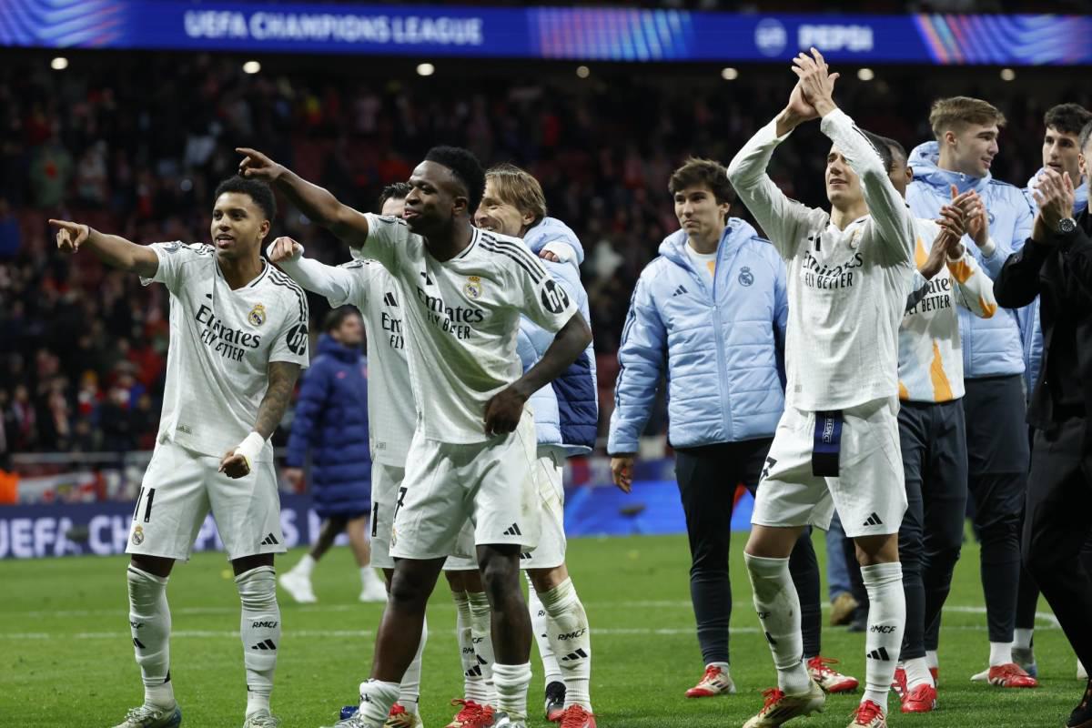 Polémico penal anulado al Atlético, burla de Vinicius y caras tristes en triunfo del Real Madrid