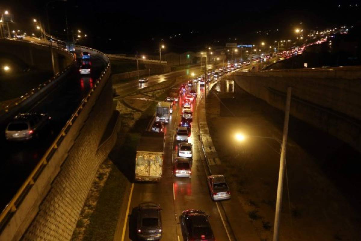 Sostenido tráfico vial en el Distrito Central